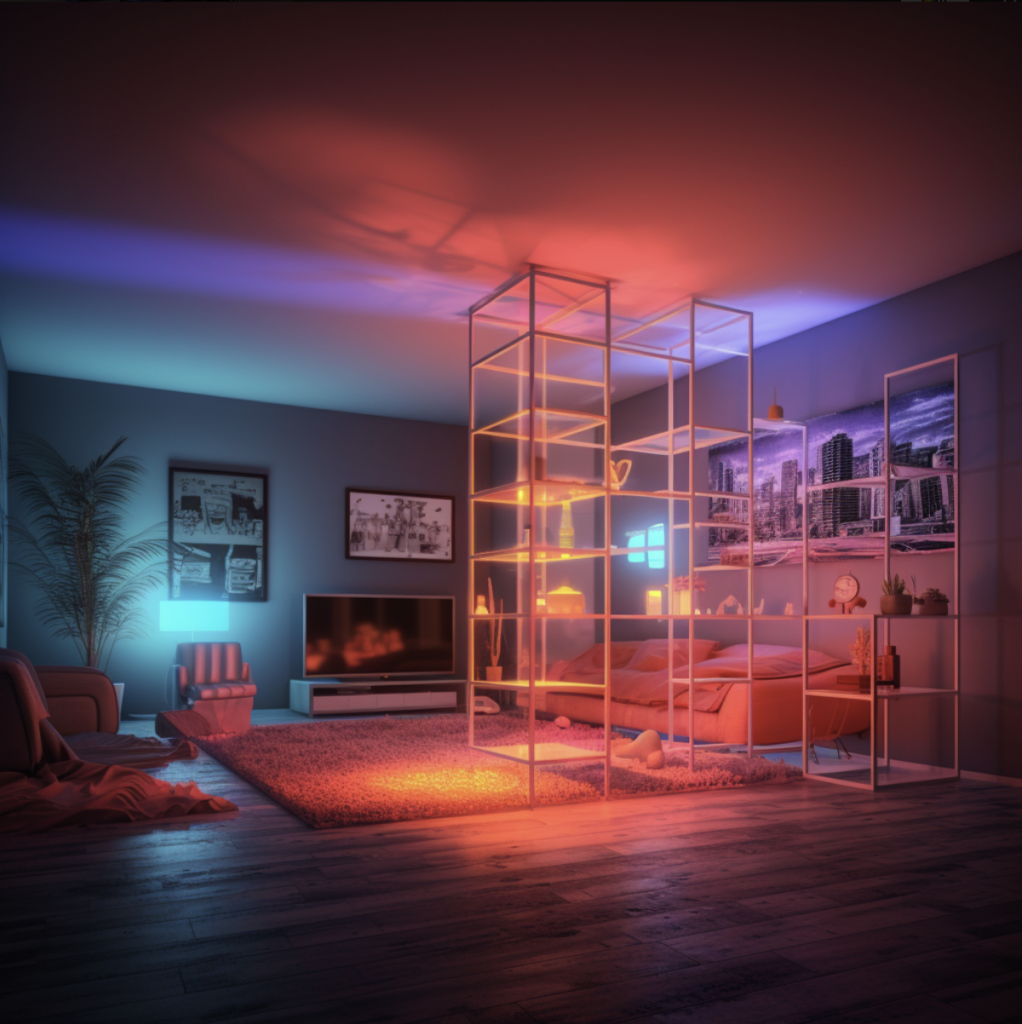 LED Streifen im Wohnzimmer
